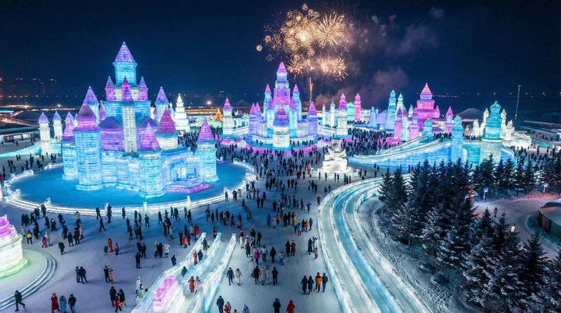 国产大片哈尔滨冰雪大世界视频